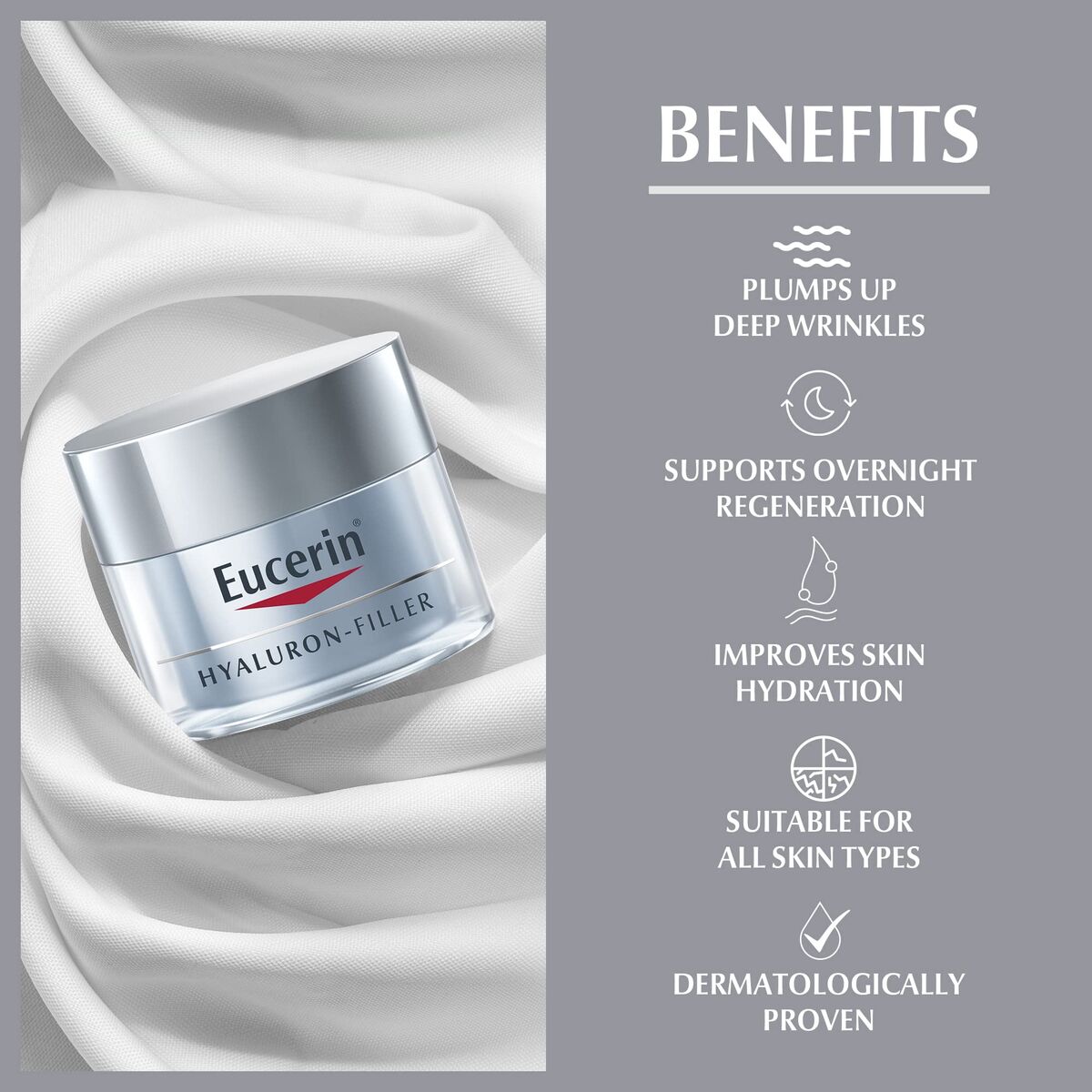 Anti-ageing yövoide Eucerin Hyaluron Filler 50 ml